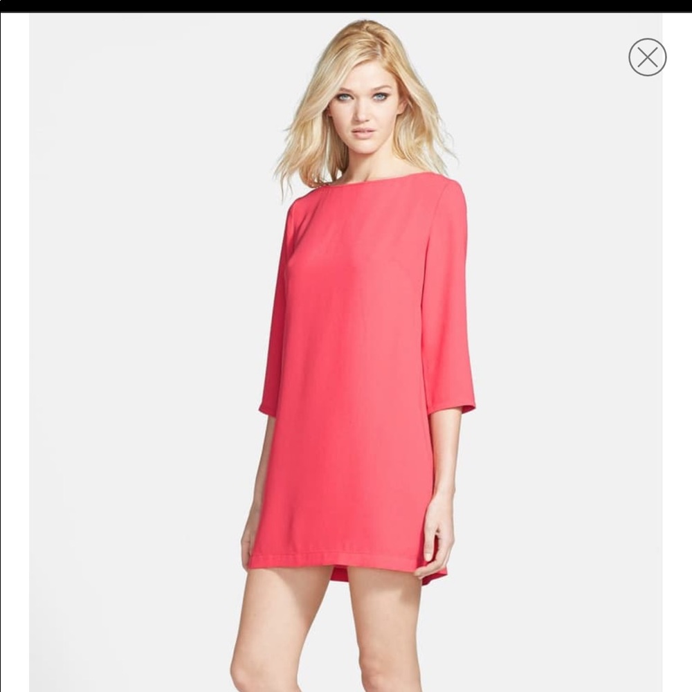 Tilden Pink Shift Dress Medium